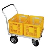 ハラックス　アルミ製運搬車　愛菜号　CHJ-700　【日本国産】2輪自在タイプ