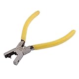 uxcell パンチプライヤー 14cm長 革のストリップ ベルト 工具 メタル 14 x 5 x 1cm