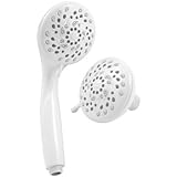 Bodymoodsハンドヘルドシャワーヘッドコンボと固定ヘッドキット、ホワイト – 5スプレー設定