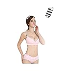 AIKOSHA NETWORK ピンク2 34/75 授乳ブラジャー ＆ マタニティショーツ ノンワイヤー ストラップオープンタイプ 産前 産後
