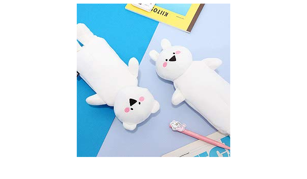 Amazon Co Jp すこぶる動くウサギ オーバーアクションウサギ ちびウサギ クマ ぬいぐるみ ペンケース 筆箱 2種1択 Kstargate限定 ちびクマ 文房具 オフィス用品