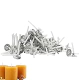 EsiFare キャンドル 芯 100pcs 2.6cm 蝋燭芯 キャンドル芯 キャンドル用 ソイワックス ジェルキャンドル ロウソク芯 手作りキャンドル DIYキャンドル ジェルワックス キャンドルアクセサリー