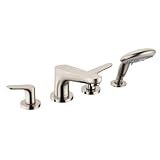 Hansgrohe 4366000 Focus E 4 Hole Roman Tub, Chrome [並行輸入品]