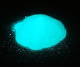 蓄光パウダー 80～120μm 50g 青緑 蓄光塗料 夜光 粉末 高輝度 長時間発光【耐水仕様】【ざらざらタイプ】