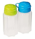 Sistema To Go Collection Salt and Pepper Shakers, Assorted Colors, Set of 2 by Sistema