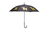 The San Francisco Umbrella Company Chihuahua Stick Umbrella, Black/Yellow