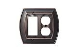 Amerock BP36539ORB Allison 1 Rocker 2 Plug Wallplate, Oil-Rubbed Bronze [並行輸入品]