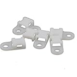 Yongcun Plastic Nylon Screw Cable Tie Mounts Cable Tie Mounting Base Mount Saddle Pack of 100pcs (Ti