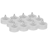 12 Flameless VotiveキャンドルちらつきバッテリーLEDティーライトとリモートコントロール