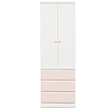 アルファタカバ 掛けて見やすく収納キュアセレクトシリーズ 60cm幅ブレザータンスピンク取っ手ハートピンク