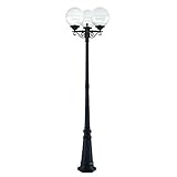 Acclaim 5269BK/CL Havana Collection 3-Head Post Combination 3-Light Outdoor Post Light, Matte Black 