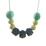 Silicone teething bead necklace for babies & Mommas, 100% safe , BPA free , soft jewelry soothing re