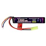 電動ガン用 リポバッテリー 3S リポバッテリー エアガン用 11.1V Lipo 1200mAh 20C ミニ タミヤプラグ付き