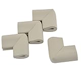 uxcell コーナークッション　コーナーガード　コーナーパッド　コーナーカバー パッド クッション レストラン テーブル 家具 気泡ゴム製 ライトグレー 4 個入れ