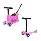 【マイクロスクーター公式】ミニ トゥー ゴー デラックス プラス LED キックボード 子供 キッズ ピンク Mini2go Deluxe Plus LED Pink m-cro マイクロ キッズ 3Way