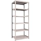 ＴＲＵＳＣＯ　Ｍ２軽中量ボルトレス棚８６０×６００×Ｈ２１００単体６段　ネオグレ M2-7366NG(ﾈｵｸﾞﾚｰ)(P)