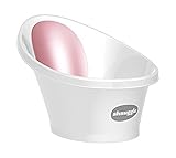 SHNUGGLE Bath, White with Pink Backrest by SHNUGGLE