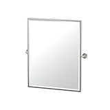 Gatco 4299 FSM Latitude II Framed小さな長方形ミラーサテンニッケル、25 " H