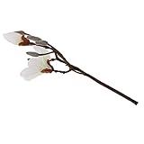 Perfeclan 造花　人工花　マグノリアの花　EVAフォーム　アクセサリー　全2色 - 白