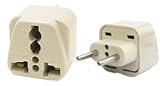 Universal Plug Adapter for Europe Travel - converts any plug to 4mm. 2 pin Euro plug by VCT [並行輸入品]