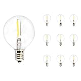 Bomcosy LED電球 LEDストリングライト用 防雨型 E17ソケット10個 LED電球*12個 5.5M 連結可能 イルミネーションライト 2700ｋ 電球色相当 クリスマス 結婚式 パーティ