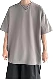 メンズTシャツ・カジュアルシャツ メンズ半袖Tシャツ グレー (LL)