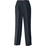 レディースシャーリングチノパンツ(1タック) カラー:010ブラック サイズ:S