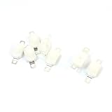 uxcell タクトスイッチ モーメンタリー プッシュボタン 250V 1.5A 白い 7個入り