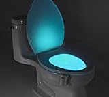 トイレライト、Stoga Motion Activated /ライトSensitive LEDトイレ夜間自動モーションセンサーバスルームlamp-operated Nightライト( 8色)