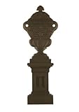 クラシック48 " Old World Urn Wall Plaque |メタルブロンズゴールドアウトドアインドアTraditional