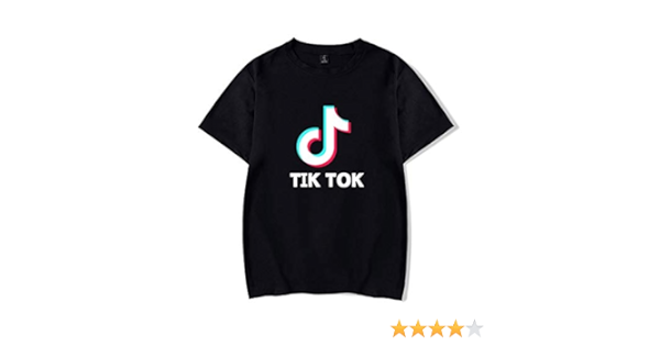 Amazon Memoryee Tik Tokロゴプリントtシャツジッタメモファッション半袖トップtシャツ男性女性黒2xs 服 ファッション小物 通販