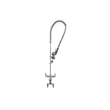 TS Brass B-0113-B Pre-Rinse Assembly with Spring Action Gooseneck, Chrome by T&S Brass