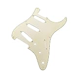 YJB PARTS ST50's ストラト用ピックガード レリックシリーズ インチ 日本製 (レリックエイジドホワイト3P)