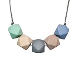 Silicone Teether Necklace for Moms - Non-toxic, BPA-Free, Stylish, Trendy, Great For Soothing Teethi