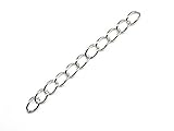 (SAJ)アジャスター 40mm 幅3mm～4mm(ホワイトシルバー)(10個)