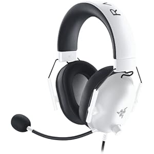 Razer BlackShark V2 X White ゲーミングヘッドセット 3.5mmアナログ 7.1ch サラウンド 特許技術採用50mmドライバ 単一指向性マイク ノイズキャンセリング 高遮音性イヤーカップ 軽量240g PC PS5 PS4 Xbox Nintendo Switch 【日本正規代理店保証品】 RZ04-03240700-R3M1