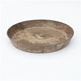 アートストーン専用受皿/植木鉢ソーサー 【ラウンド型/32cm】 ブラウン 〔ガーデニング用品/園芸〕 SIS KTEC-cSIS1-ds-1628838