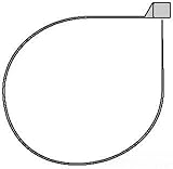 Thomas & Betts TY28M-9 Cable Tie, Nylon, 50 lb., 14", White (Pack of 1000) [並行輸入品]