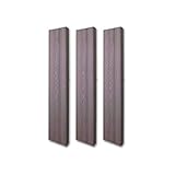 人工木材 ウッドデッキ 人工木 樹脂【枕木 3本セット】【ダークブラウン】 (900mm)