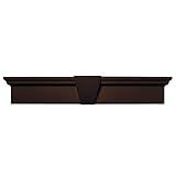 Buildersエッジ060010633009 33 5 / 8 " x 6 "フラットパネルウィンドウヘッダー009、Federalブラウン
