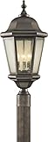 Feiss OL5907CB Martinsville 3-Light Post, Corinthian Bronze [並行輸入品]