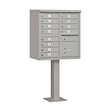 :クラスタボックスユニット( Includes台座) – 12 Aサイズドア – タイプII – グレー – USPS A 62.75 in. H x 30.5 in. W x 18 in. L 33