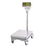 YAWATA デジタル台はかり キャスターつき 秤量100kg 最小単位20g KWG-02W-100K