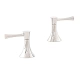 Cifial 245.670.721 Brookhaven Deck-Mounted 2-Handle Shower Valve Trim with Crown Lever Handles, Poli