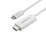 StarTech.com USB-C - HDMI 変換ケーブル/2m/4K60Hz/USB Type-C - HDMI 2.0 ディスプレイアダプタケーブル/Thunderbolt 3 互換/DP 1.2 Altモード/HBR2対応/ホワイト CDP2HD2MWNL