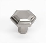 Nicole Novelty Knob仕上げ:サテンニッケル、サイズ: 1.25 " H x 1.5 " W x 0.5 " D