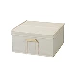 収納ボックス フタ付き おしゃれ 収納box 布 引き出し ルミナス ストレージボックス ラック内収納ボックス 幅42×奥行43×高さ21cm アイボリー LSB4243IV