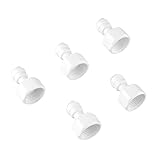 浄水器用　ワンタッチ式アダプター　1/2"(20mm)メス、1/4"(外径6.35mm)ホース　給水ホースを水栓に取り付け　水栓1/2"(20mm)オスに対応　５個入