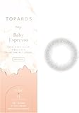 【 指原莉乃(さっしー) プロデュース 】カラコン トパーズ ワンデー TOPARDS 1day【PWR：-6.00】【1箱10枚入】【ベイビーエスプレッソ】【おまけ付】