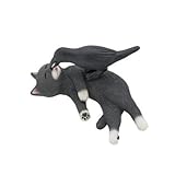 なかよし動物シリーズ 猫とカラス ［6.いたずら(グレー)］(単品)